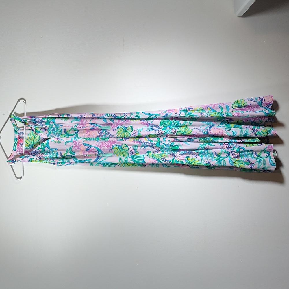 Lilly Pulitzer Luliana Maxi Dress Amethyst Tint Mermaid in the Shade XS - Picture 3 of 13